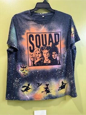 graphic tee featuring a Hocus Pocus themed "SQUAD" design. 